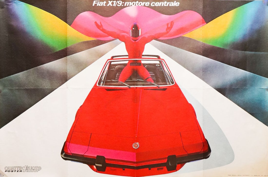 Fiat Advertising poster 'Fiat X1/9: motore centrale' from 1 (1 of 1)