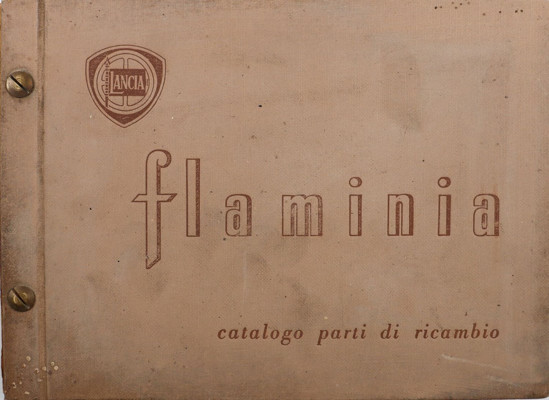 Lancia Spare parts catalog Flaminia Berline from 1957: Italian