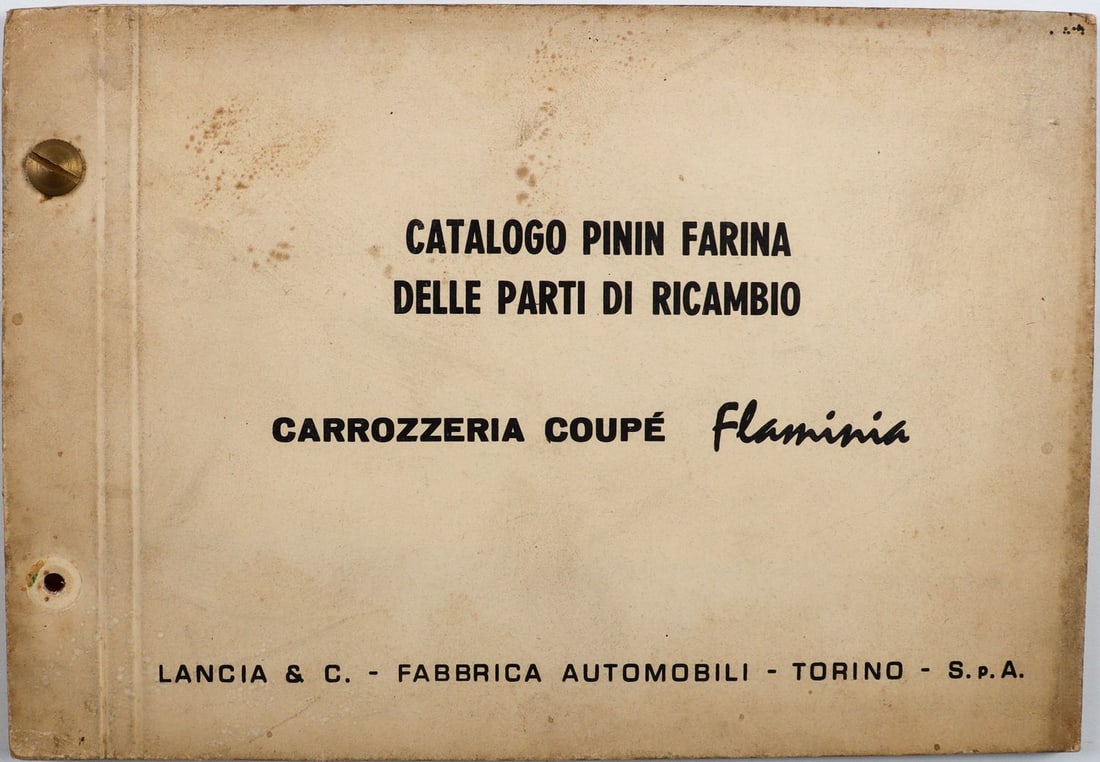 Lancia Spare parts catalog Flaminia PF Coupe from 1960: Italian