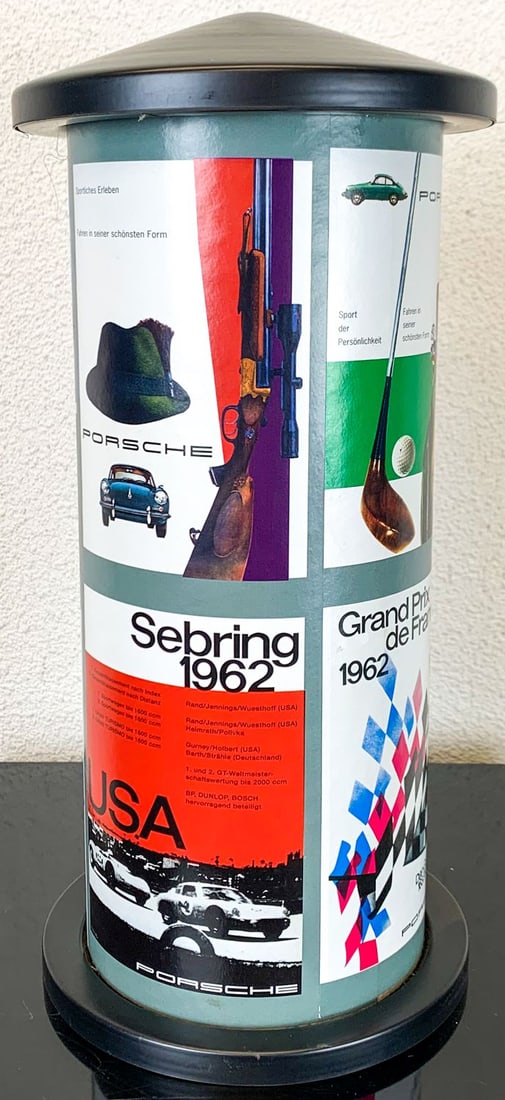 Porsche Miniature advertising pillar with poster motifs fro (1 of 1)