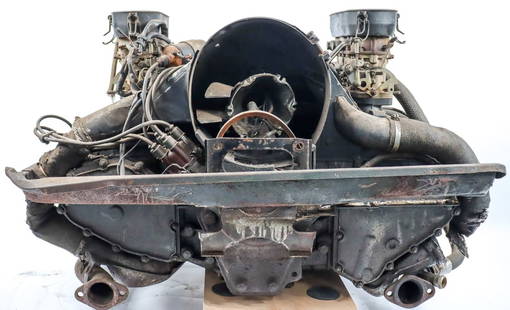 Porsche Engine type 911/03 for 911T 2.2 from 1970 onwards: Engine no.: 6110234, with Zenith 40TCN - triple carburetors, needs to be overhauled, crankshaft is rotating, fan wheel missing