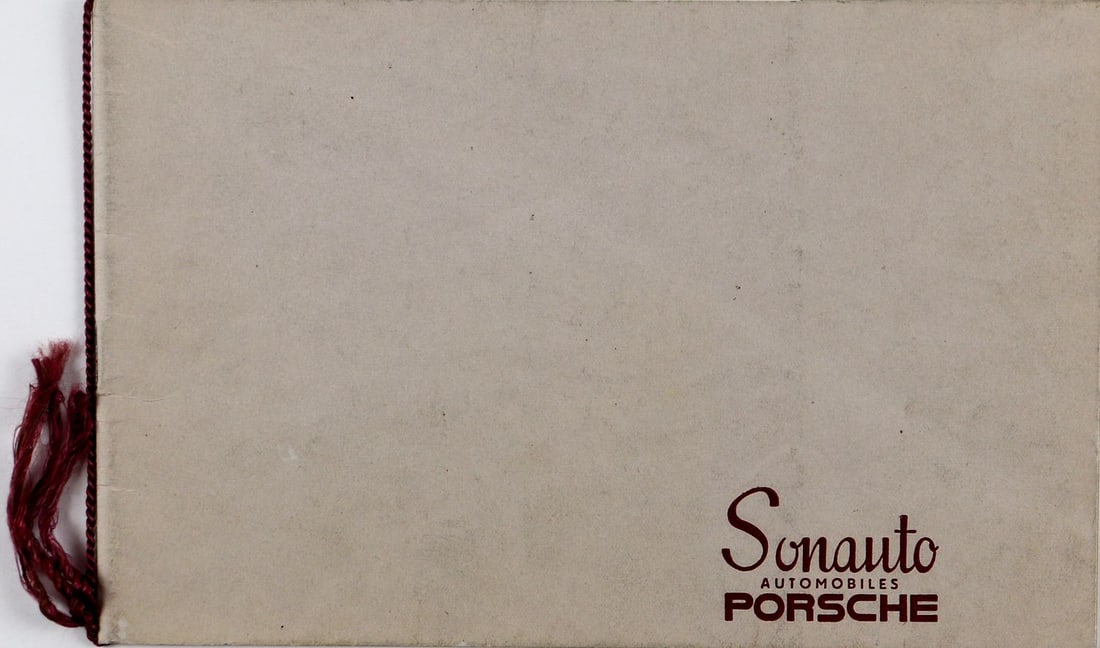 Porsche Brochure sporting successes of Sonauto from 1954 (1 of 5)