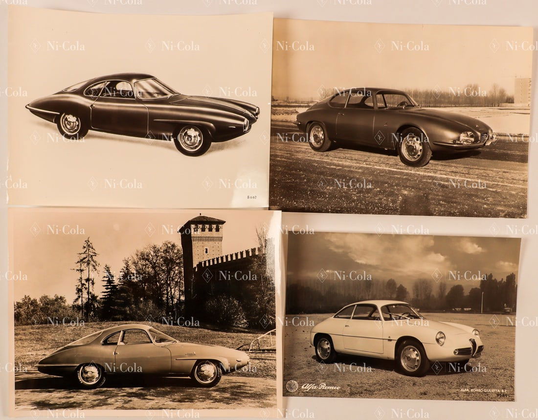Alfa Romeo 4x original b/w press photos from the 60s (1 of 1)