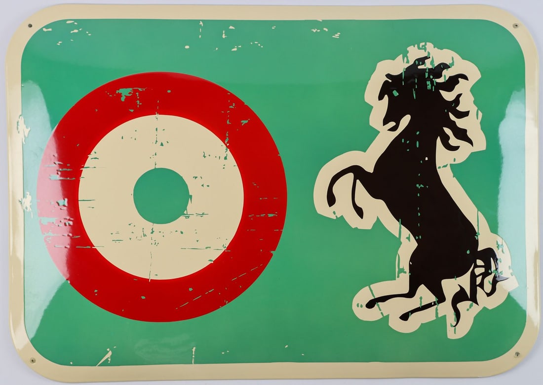 Ferrari Enamel sign Baracca (1 of 2)