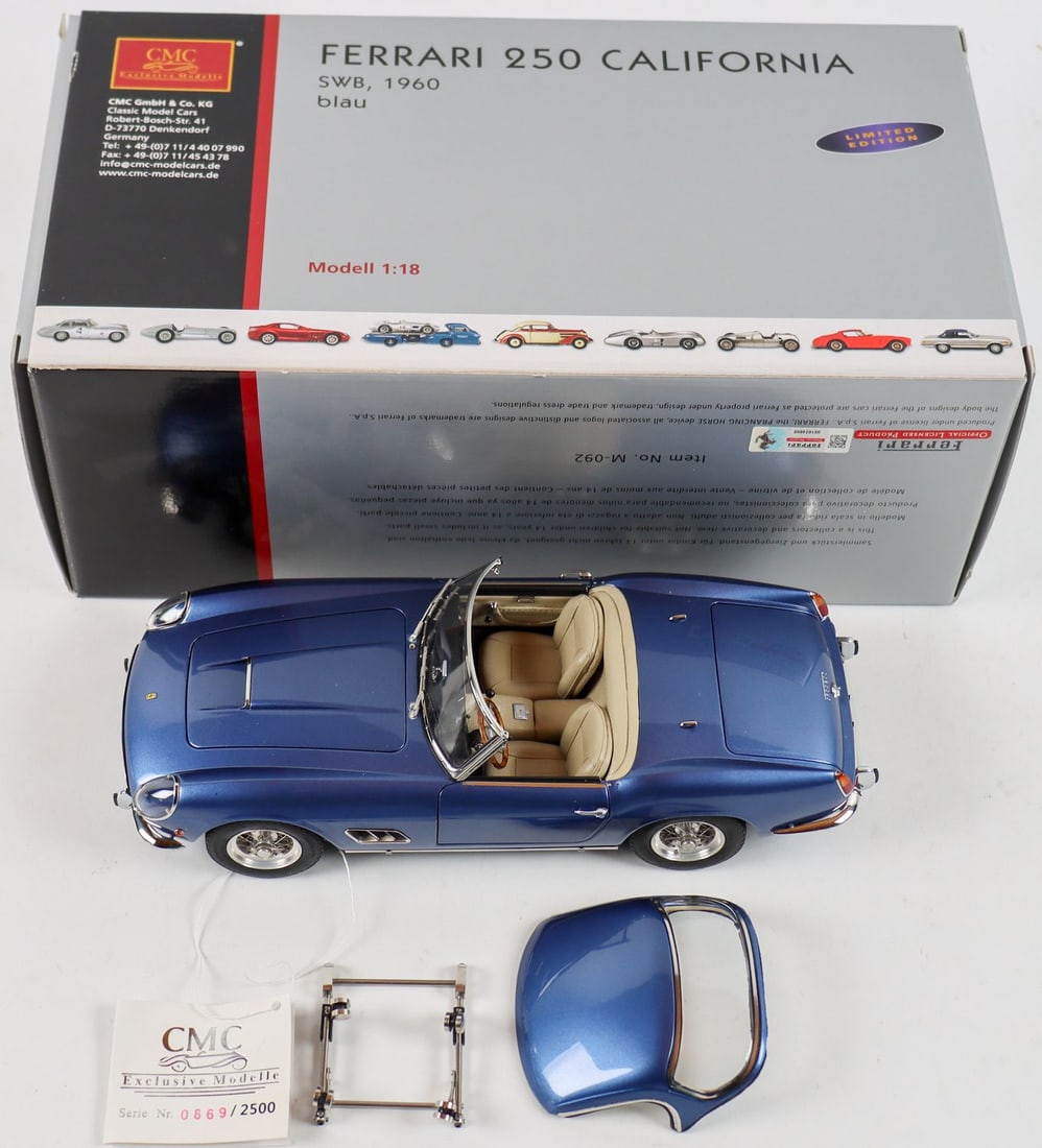 Ferrari Model car type 250 California from the manufacturer (1 of 4)