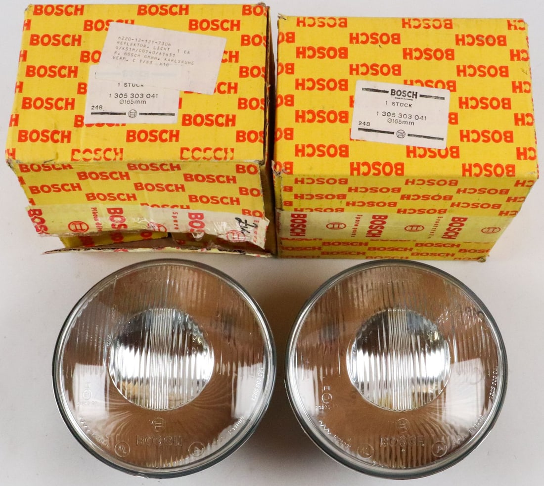 Porsche 2x Bosch headlights for type hunting buggy (1 of 1)