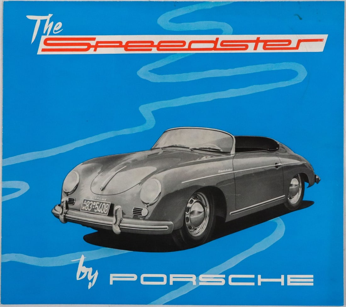 Porsche 356 Speedster fold-out brochure from 1954 (1 of 1)