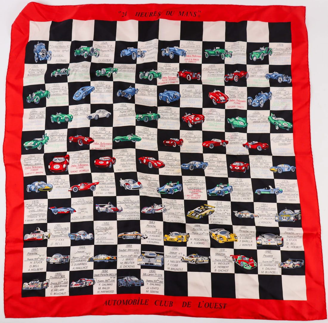 Automobilia Silk scarf '24 Heures du Mans' (1 of 1)