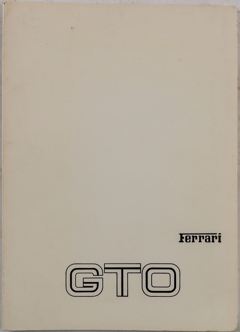Ferrari Operating Instructions type 288 GTO (1 of 1)