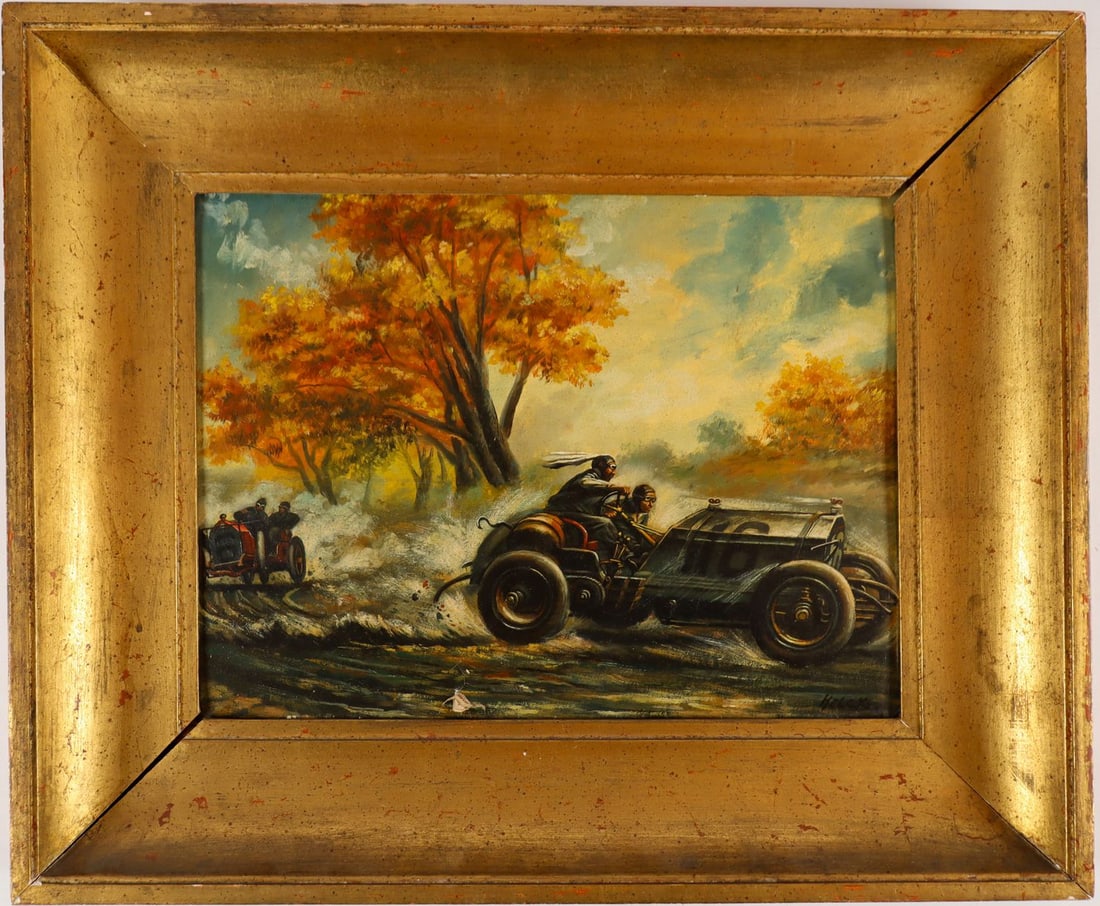 Automobilia Oil painting 'Robertson Comes Through' by Peter (1 of 3)