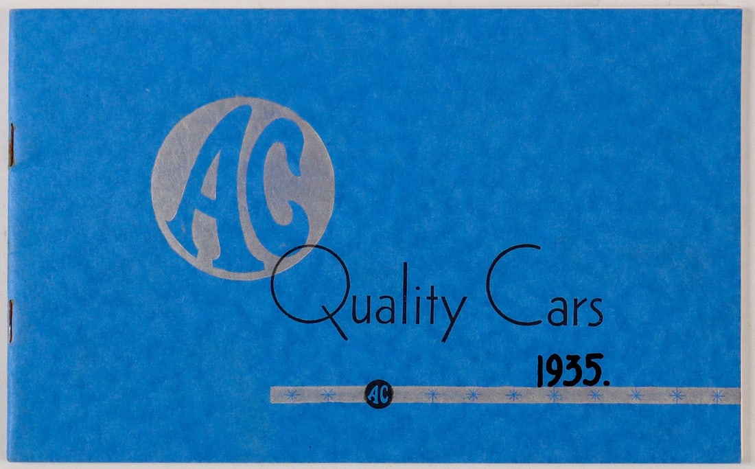 AC Sales Prospectus AC Quality Cars from 1935 (1 of 1)