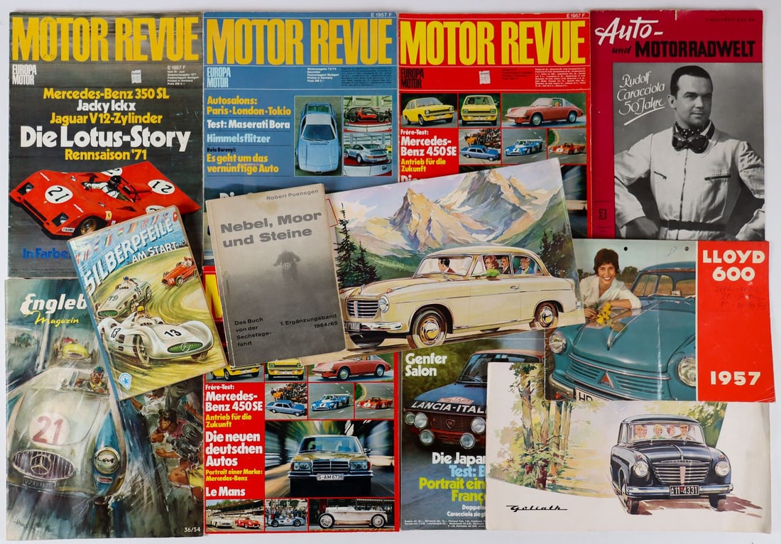 Automobilia 12-piece 1950s-70s (1 of 1)