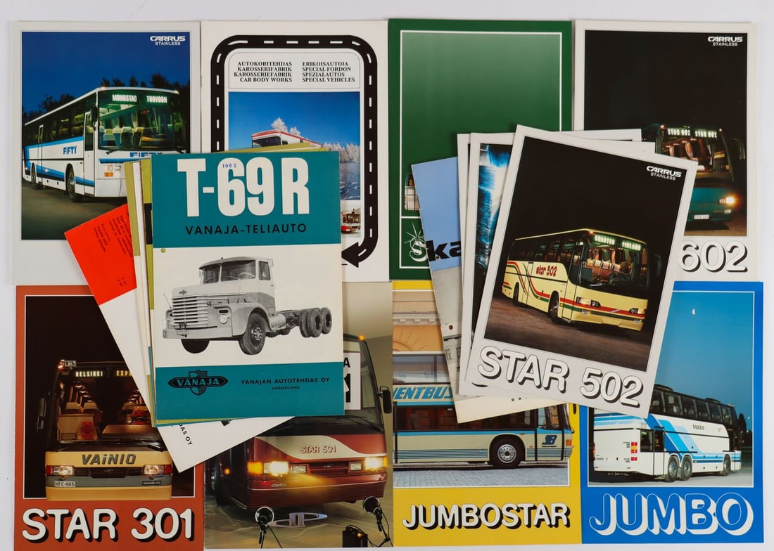 Automobilia 18 Finnish brochures trucks/buses from the 1960 (1 of 1)