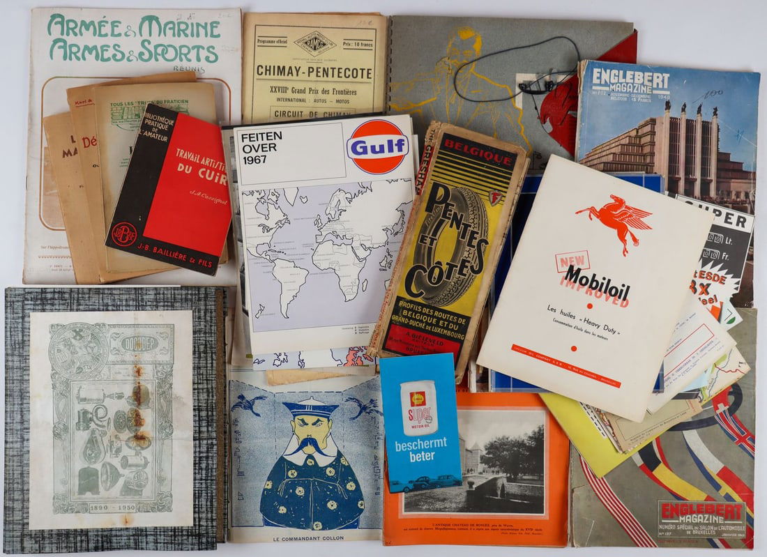 Automobilia 45 pieces from the 1900s-1970s (1 of 1)