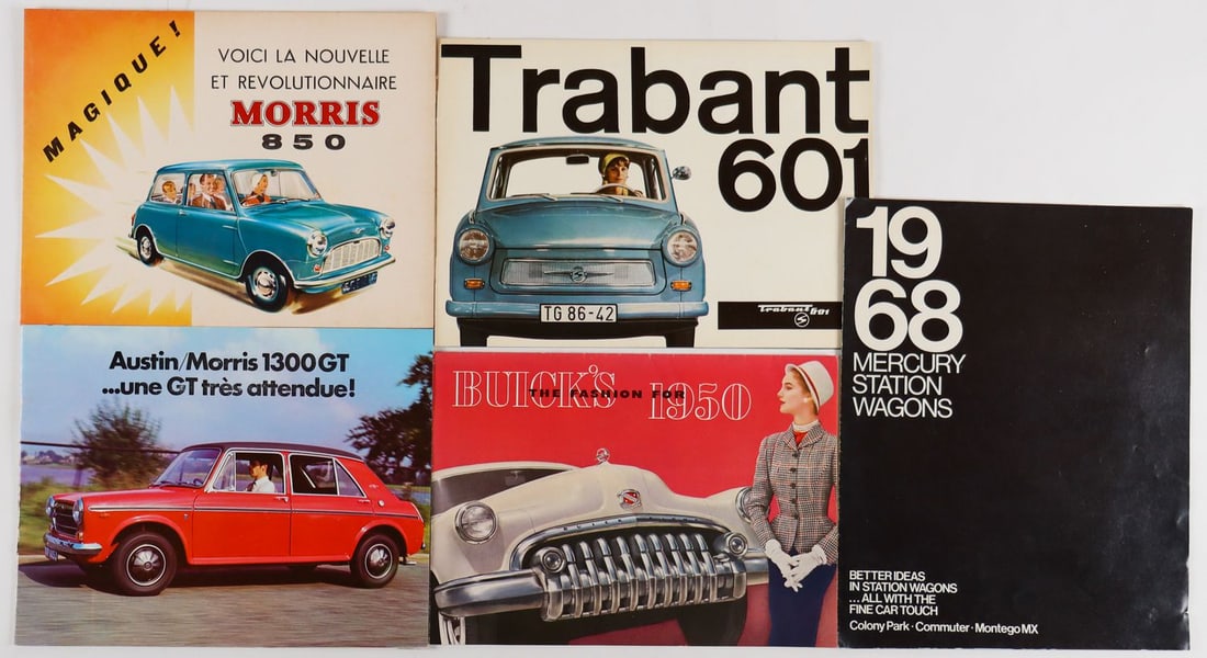 Automobilia 5 brochures from the 50s/60s (1 of 1)