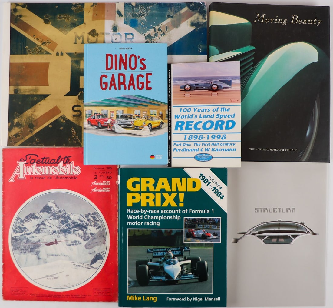 Automobilia 7-part Books, brochures etc. 1930s - 2010s (1 of 1)