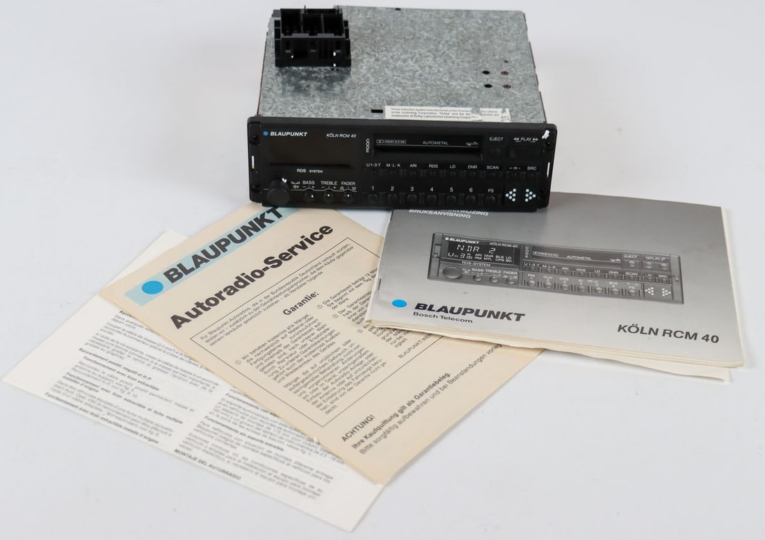 Automobilia Blaupunkt Car Radio Köln RCM 40: With papers