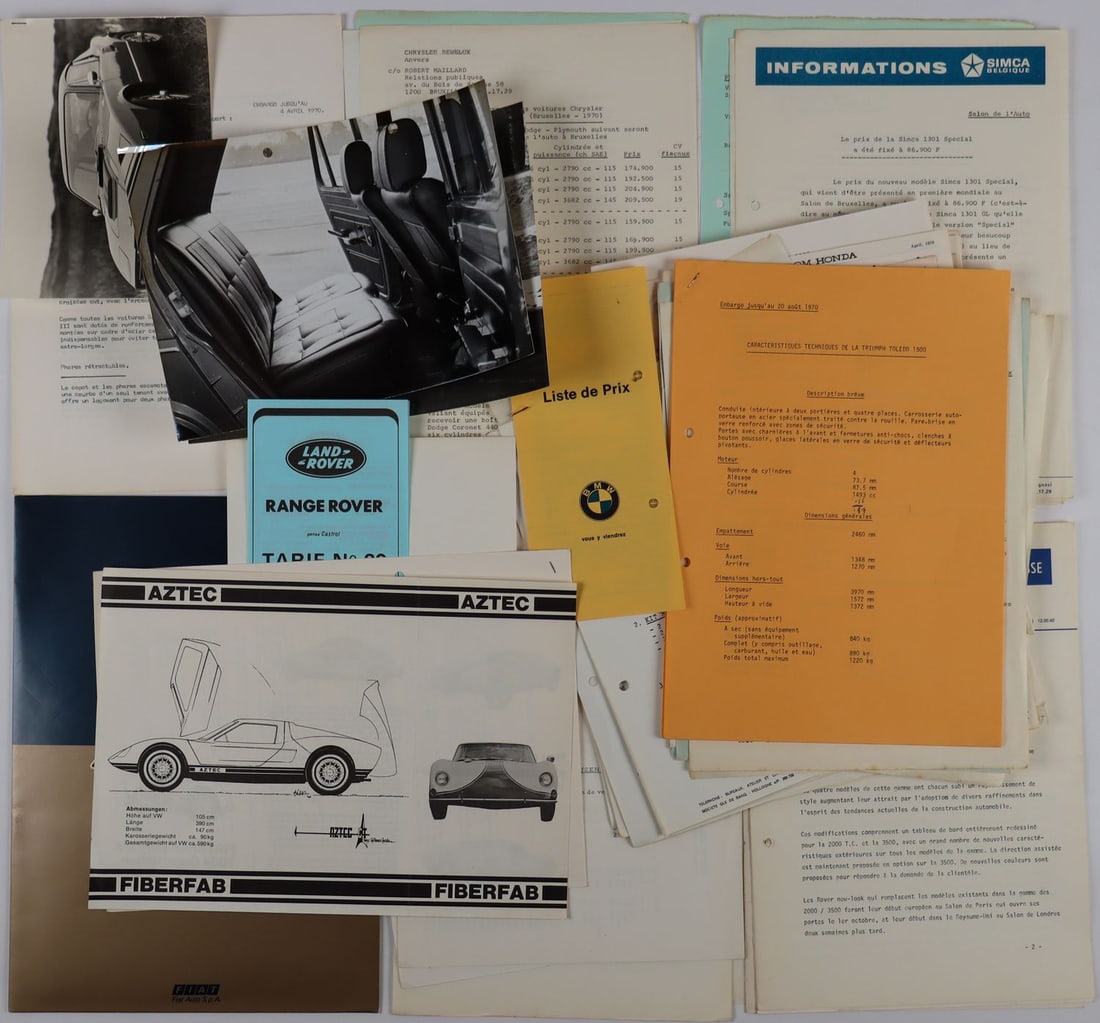 Automobilia Press materials from various manufacturers from (1 of 1)