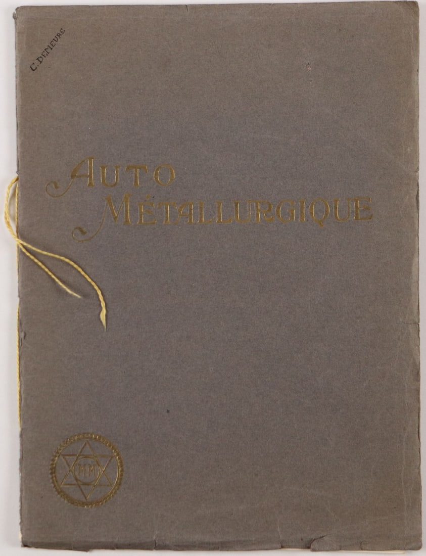 Automobilia Luxury catalog Auto Metallurgique model range f: Page 27 / 28 missing, French, 30 pages