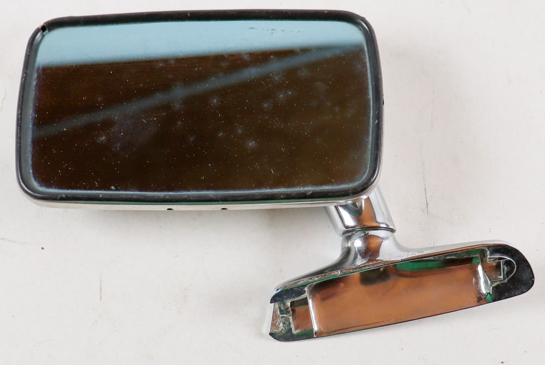 BMW Mirror for Type E10, E21 and E12: Chrome, BMW part number 1821793.1, e1 17043, used