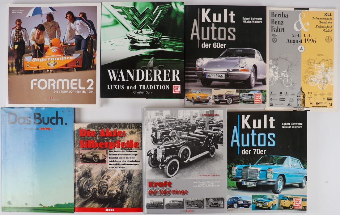 Buch 12-piece: E.g. Formula 2 etc., plus 4 posters 'Sieg in USA 1937' (reprints)