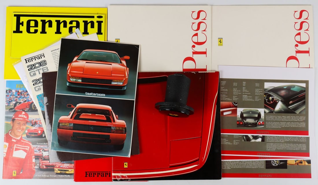 Ferrari 17-piece brochures and press kits from the 1970s-20 (1 of 3)