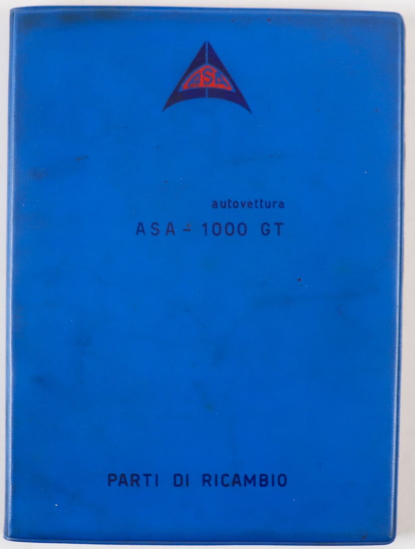 Ferrari ASA Estate of the De Nora Family: Parts list for Type 1000GT, version for internal use with order numbers, Italian