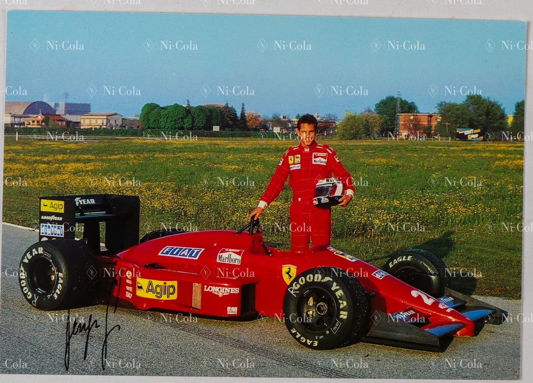 Ferrari Estate of the former racing director of Scuderia Fe: Thank you card from Enzo Ferrari to Nosetto dated 05.11.1987, he thanks him for the congratulations, which probably refers to Berger winning the Formula 1 GP in Japan on 01.11.1987, the signed driver