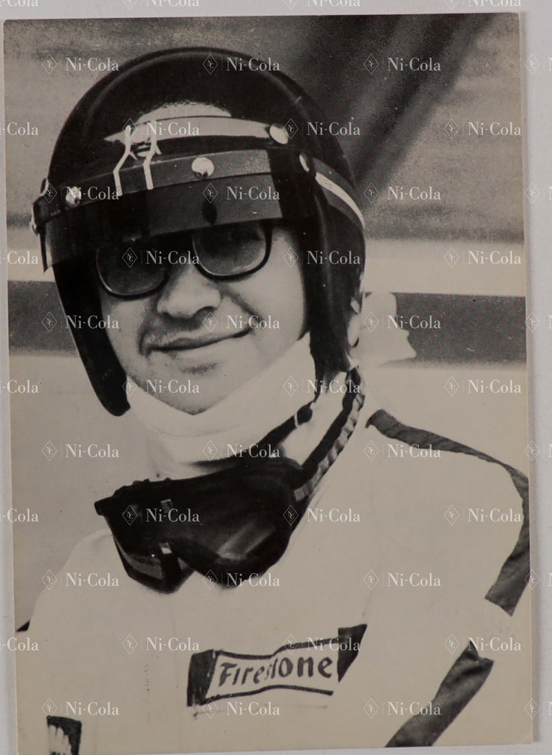 Ferrari Estate of the former racing director of Scuderia Fe: Driver card of Andrea de Adamich sent by Enzo Ferrari to Nosetto dated 28.11.1968, handwritten and hand-signed by Enzo Ferrari