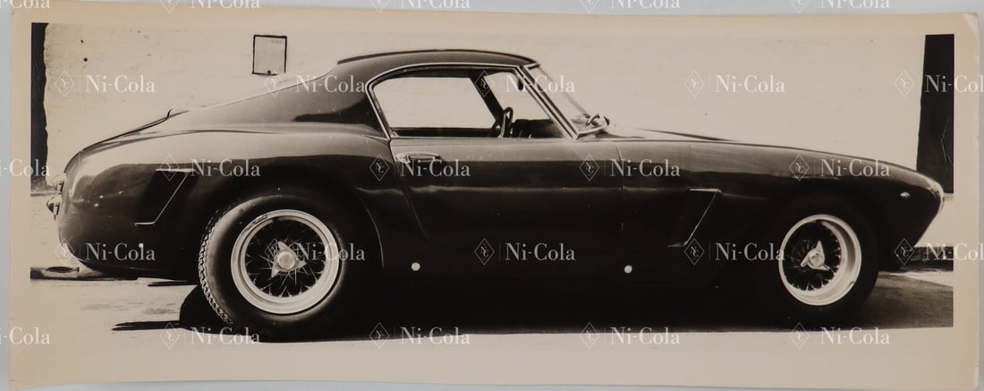 Ferrari Original B/W - Press photo Type 250 GT SWB in the 7: 24 x 9.5 cm