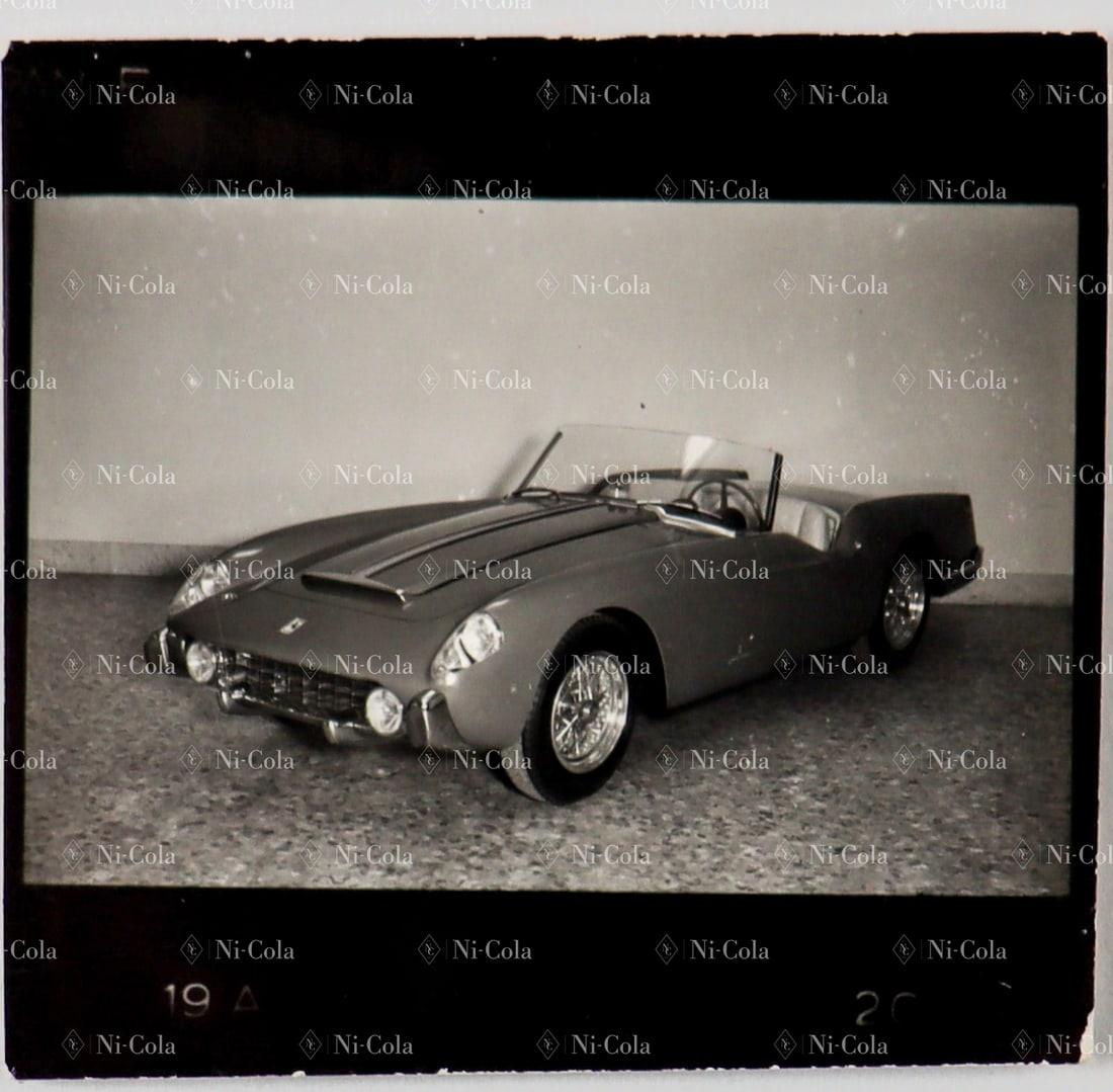 Ferrari Original B/W - rough print 250 GT Pininfarina S1 Ca (1 of 2)