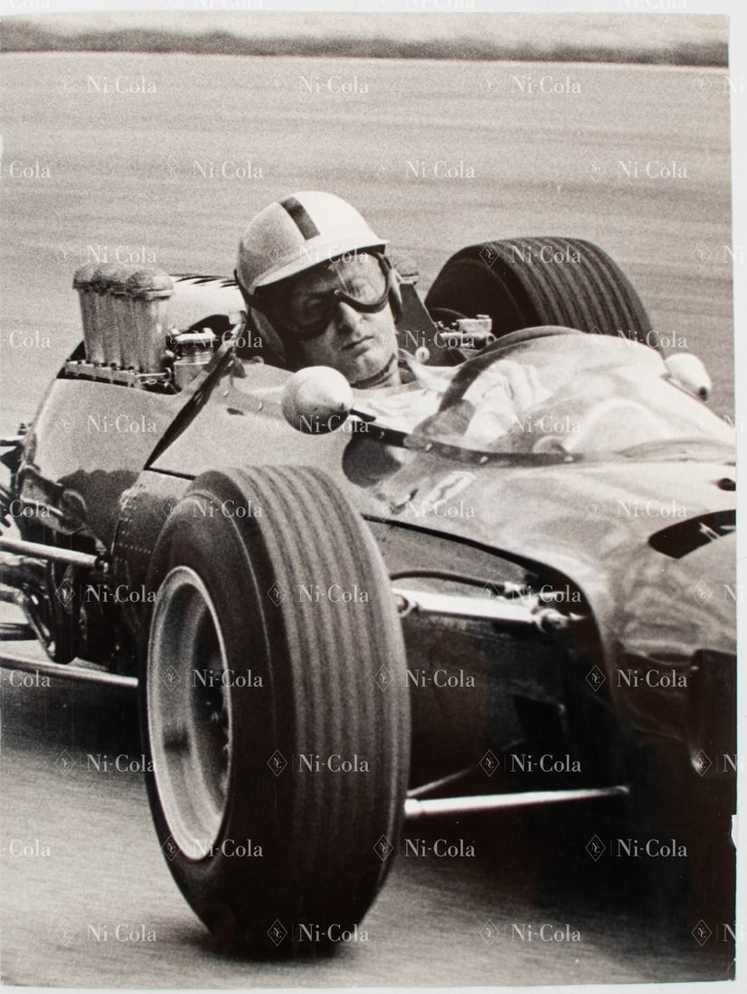 Ferrari Original B/W press photo test drives by Nino Vaccar (1 of 2)