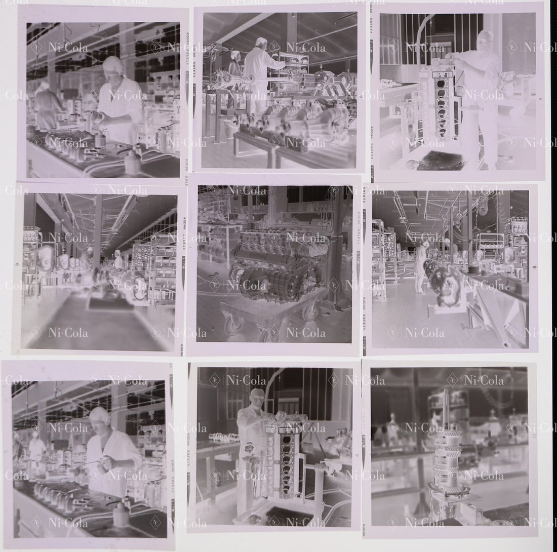 Lamborghini 9 B/W negatives from the Lamborghini factory 19: 6 x 6 cm