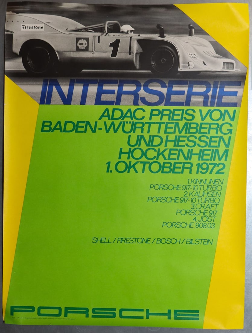 Porsche 2 Posters from 1972 (1 of 2)