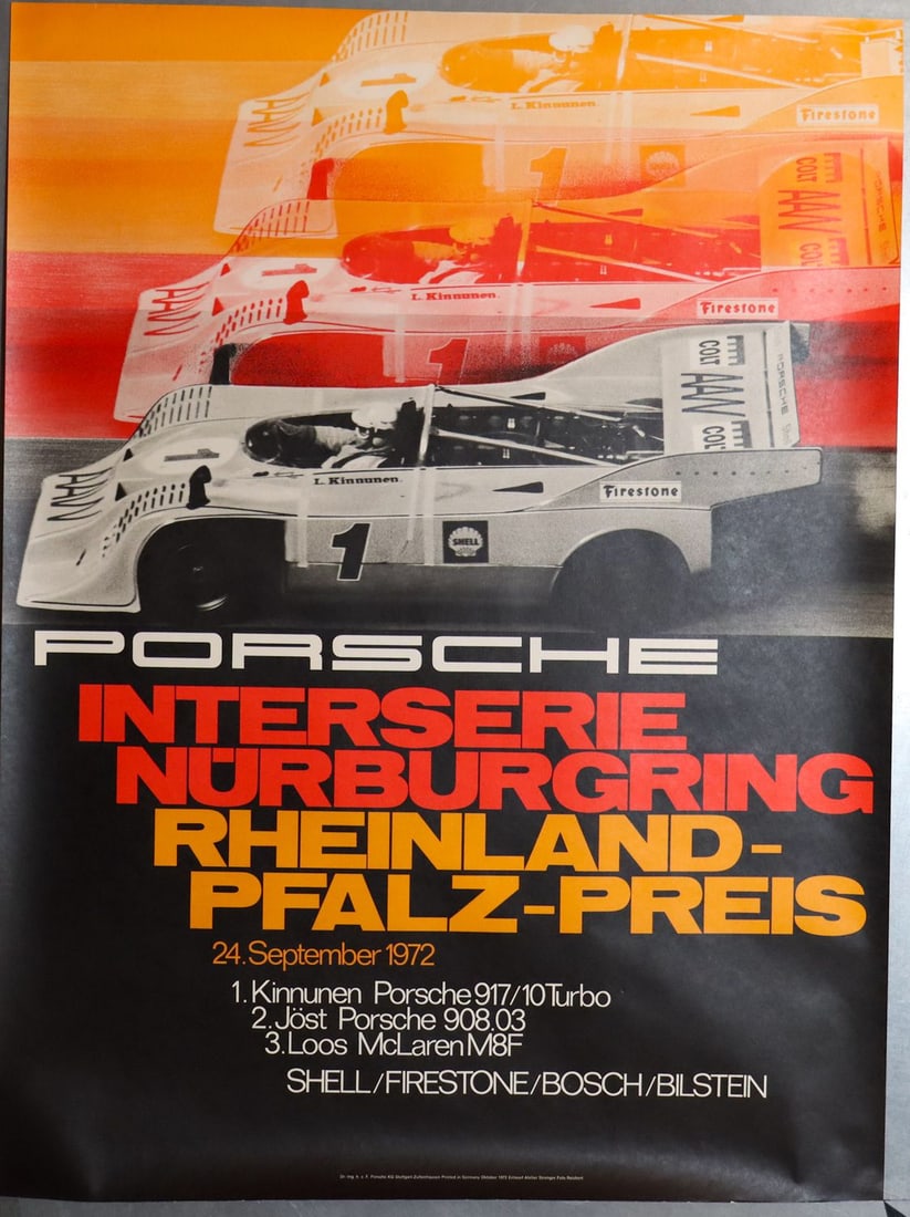 Porsche 2 Posters from 1972 - 2
