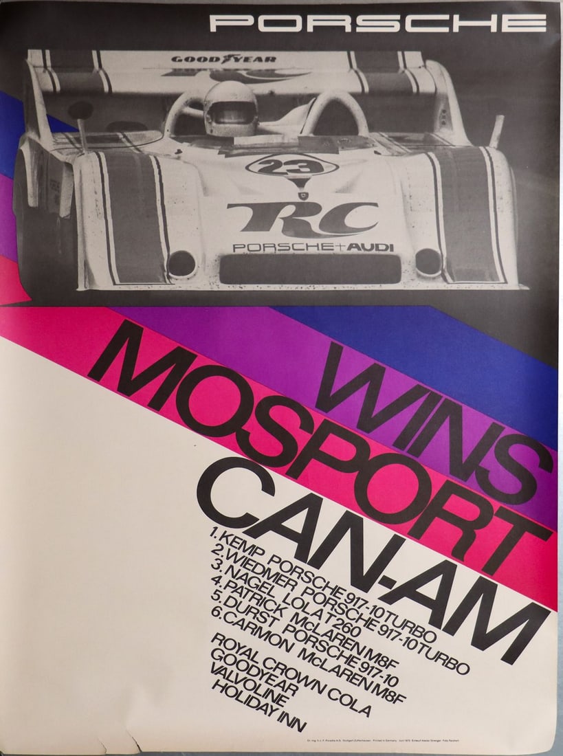 Porsche 2 Posters from 1972/1973 - 2