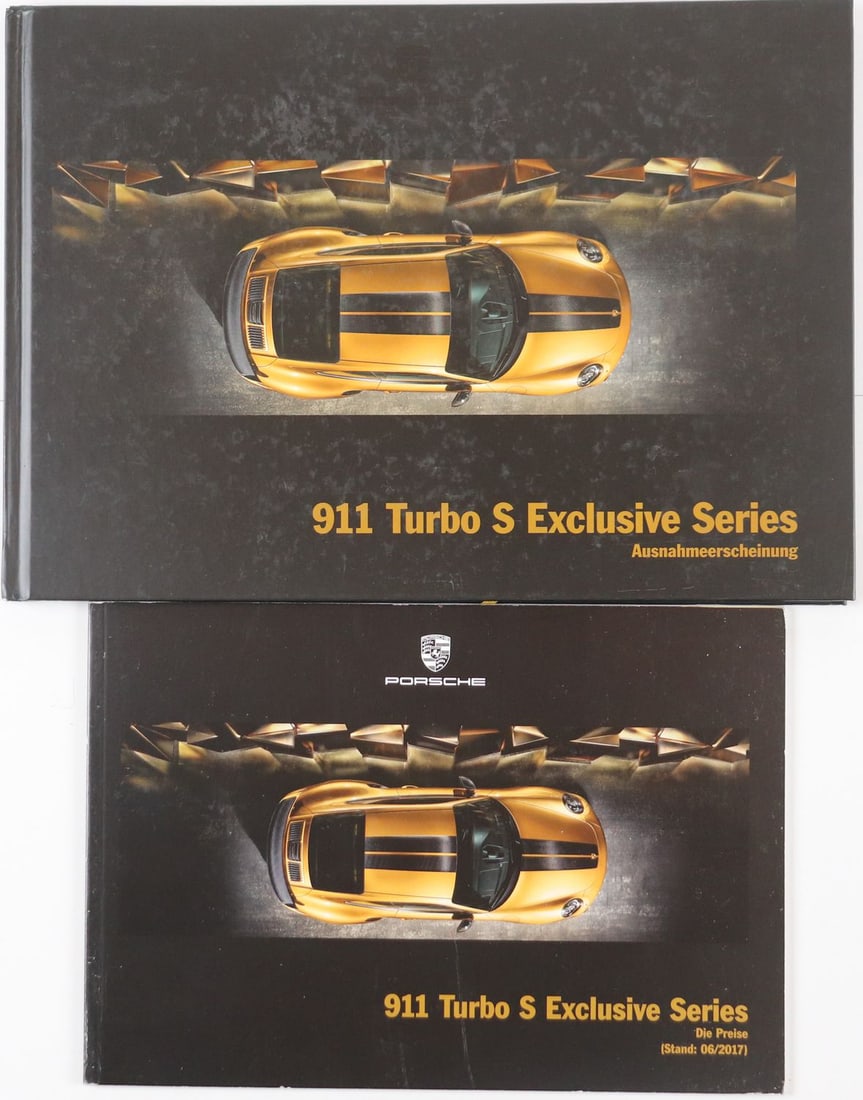 Porsche 2-part Sales catalog 911 Turbo S Exclusive Series: With price list as of 06/2017, both German