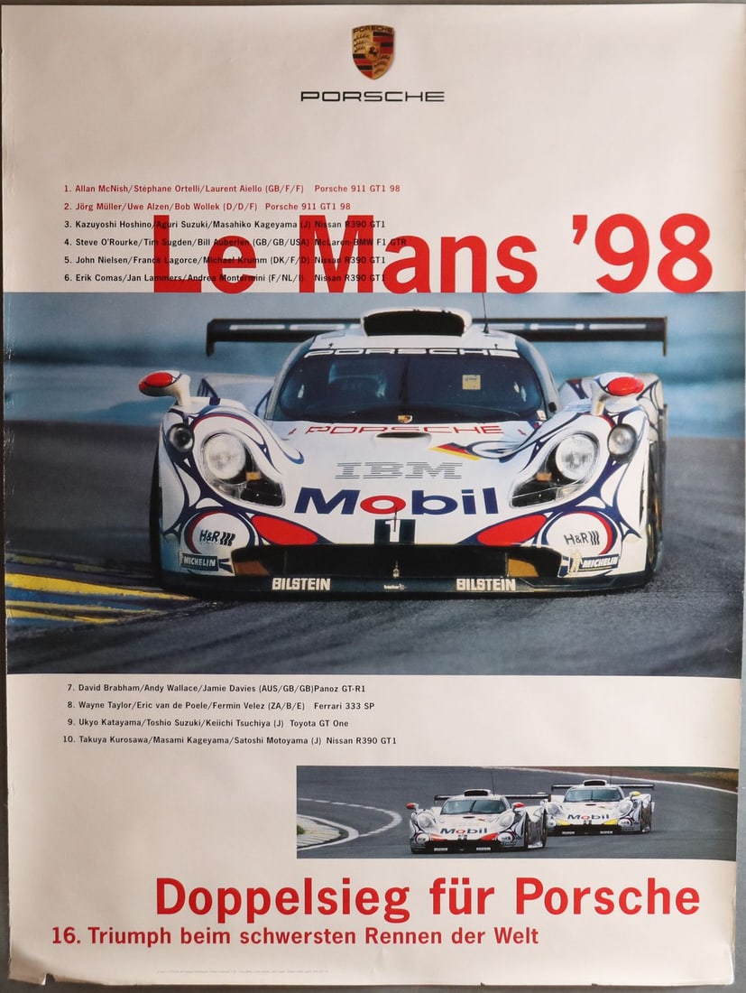 Porsche 5-part poster - 2