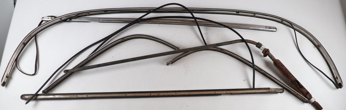 Porsche 6-piece Replacement parts for Type 911S SWB: Strips etc., used