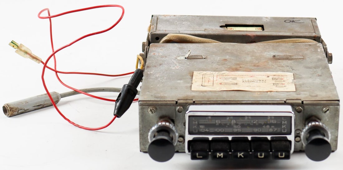 Porsche Blaupunkt Frankfurt Radio for Type 356 A / B / C: W108249, works for 6 and 12 volt, used
