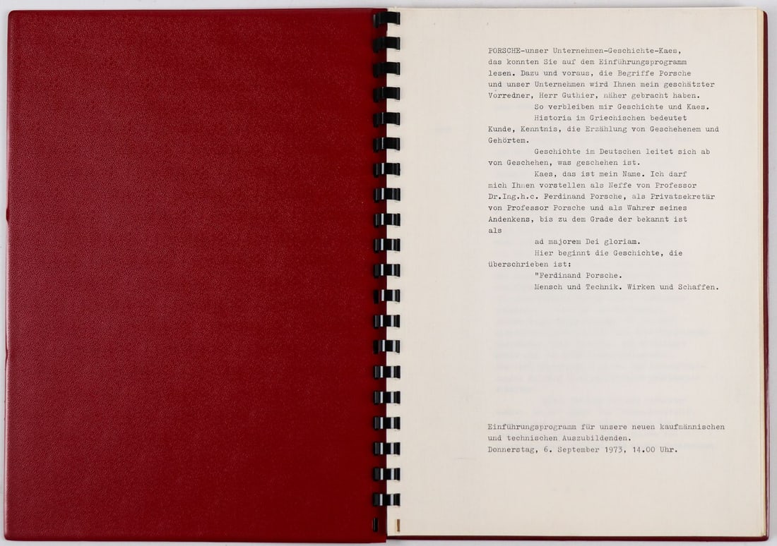 Porsche Porsche introductory program for apprentices from 1 - 2