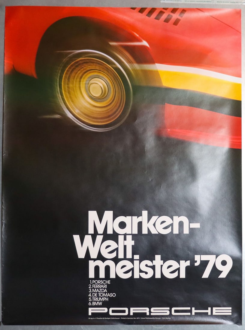 Porsche Poster World Brand Champion '79 (1 of 1)