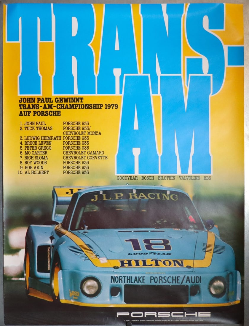 Porsche Poster World Brand Champion '79 (1 of 1)