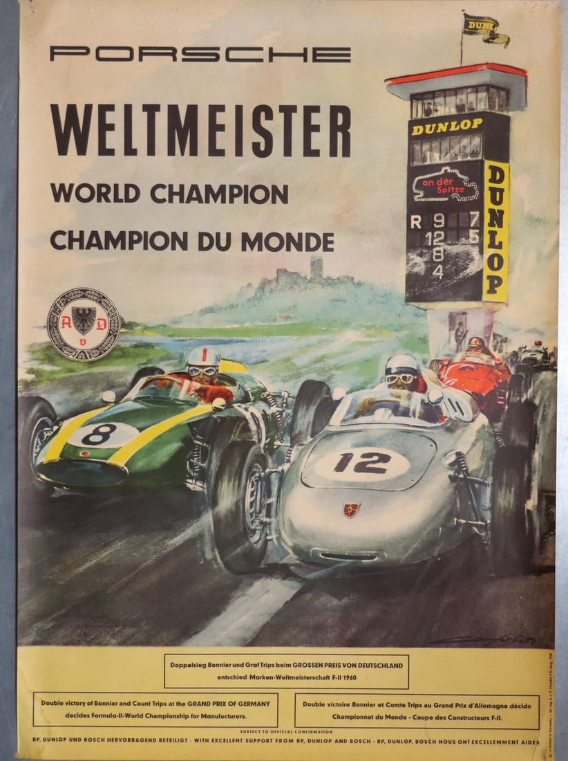 Porsche Poster World Champion 1960 (1 of 1)
