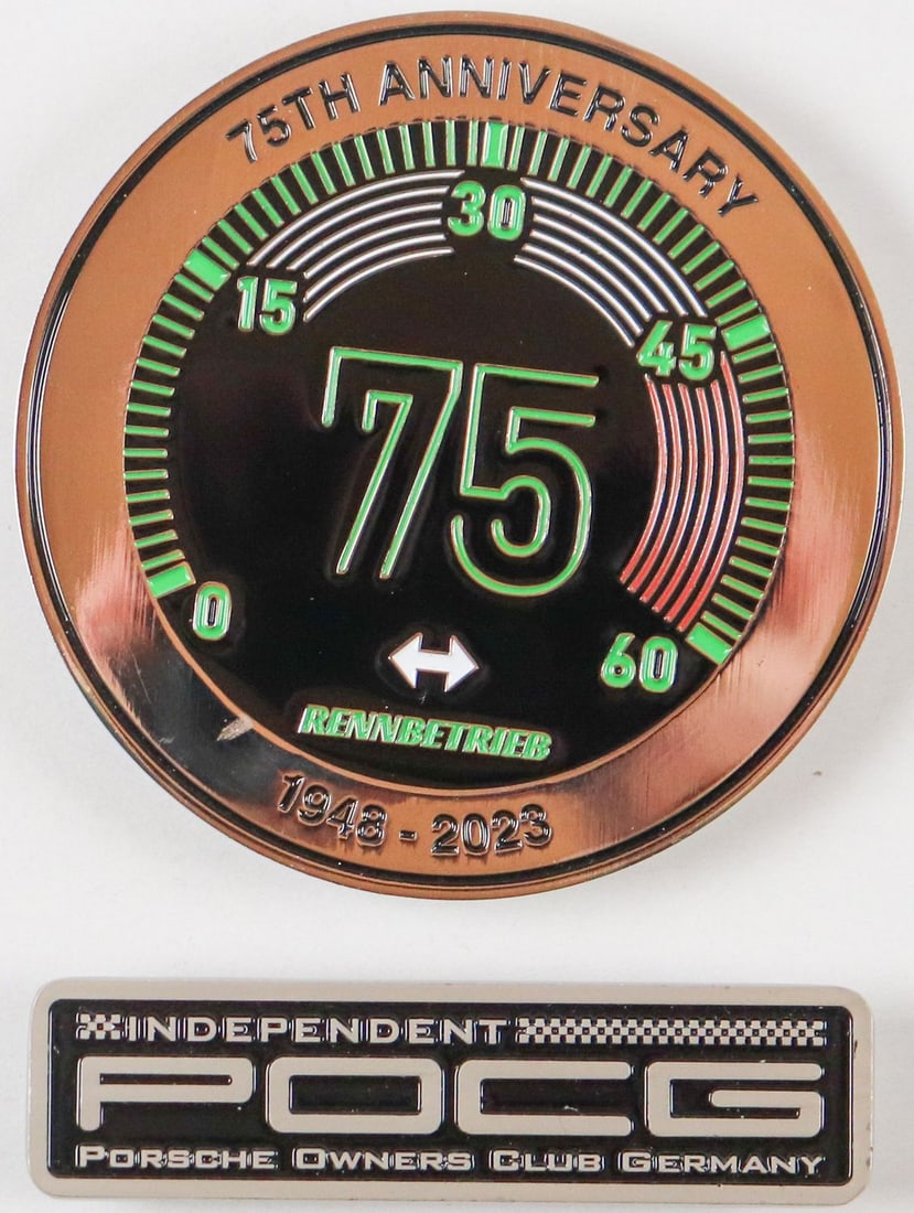 Porsche Rare plaque 75TH Anniversary Racing operations 1948: Porsche Rare plaque 75TH Anniversary Racing operations 1948 - 2023