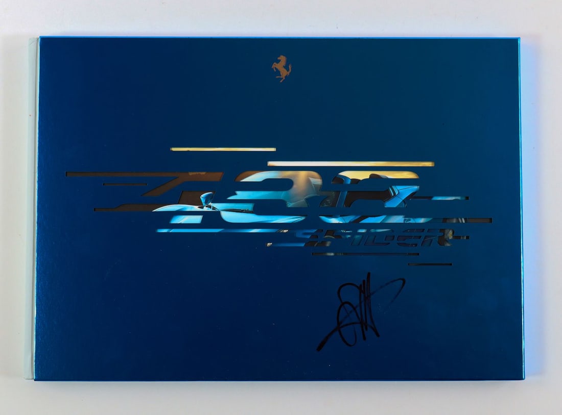 Ferrari Sales Catalog Typ 488 Spider Hand-Signed by Sebasti: .