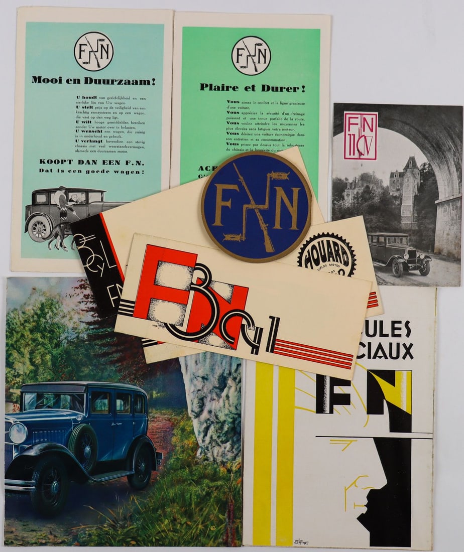 Automobilia 9 Brochures Fabrique Nationale from the 1920s–1 (1 of 1)