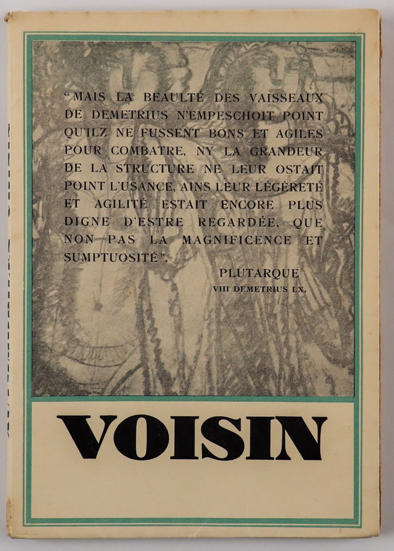 Automobilia Image Brochure Voisin from the 1920s: Type 22CV 12 Cylindres, 24CV 6 Cylindres, 33CV 6 Cylindres etc., French, rare, 103 pages