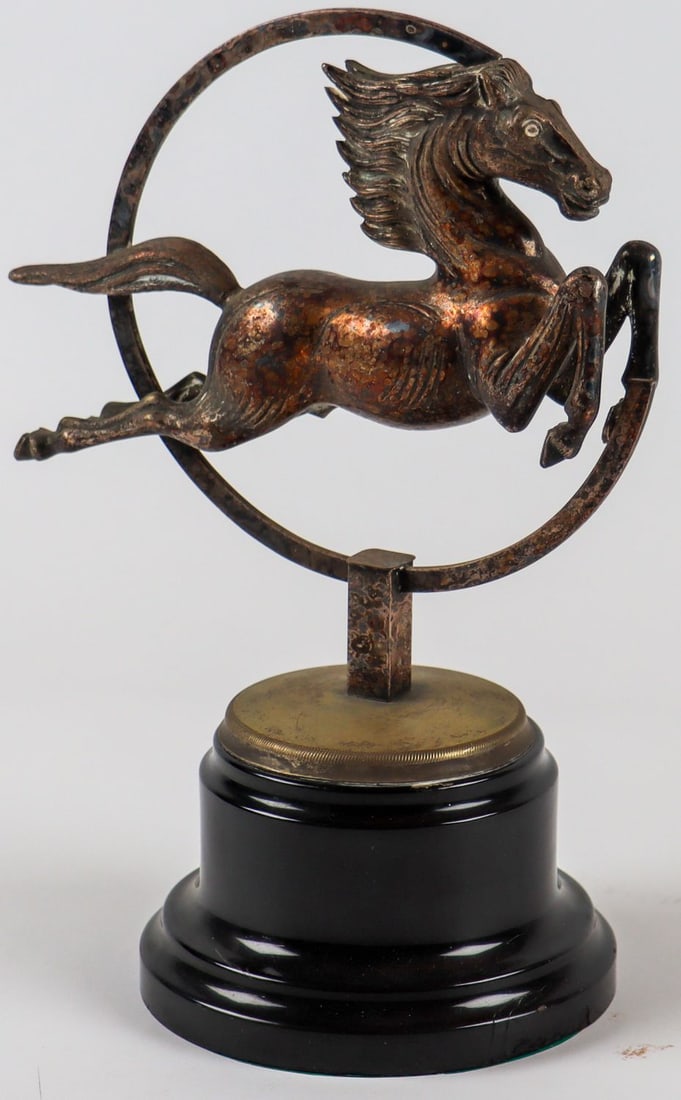 Automobilia Hood ornament 'Conti Pferd' ca. 1940s/1950s (1 of 3)