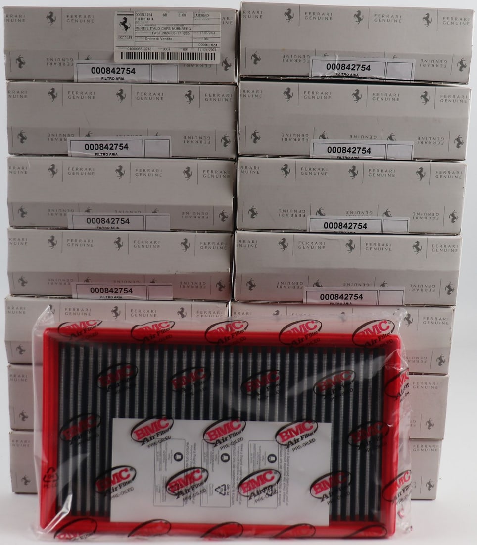 Ferrari 14x air filter NOS for type F12 / 812: Part number: 842754, each in original packaging
